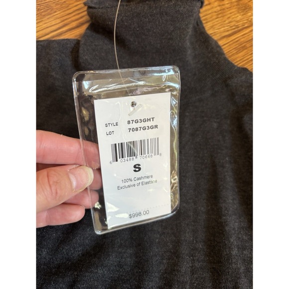 Ralph Lauren Purple Label‎ Gray Turtleneck Cashmere Sweater Small Made Italy NWT - Picture 10 of 10